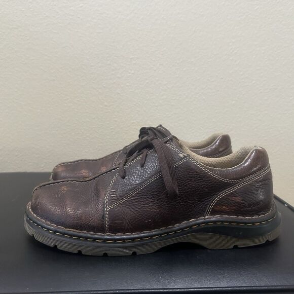DR MARTENS 11232 BROWN LEATHER CASUAL OXFORD  3 EYELET SHOES SIZE UK10 EU45 - Picture 2 of 12